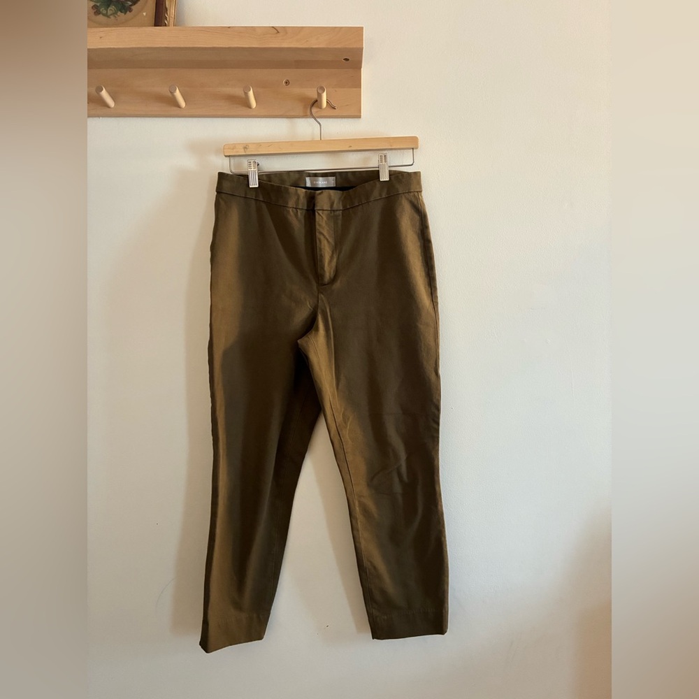 Everlane Olive Cropped Ankle Pants